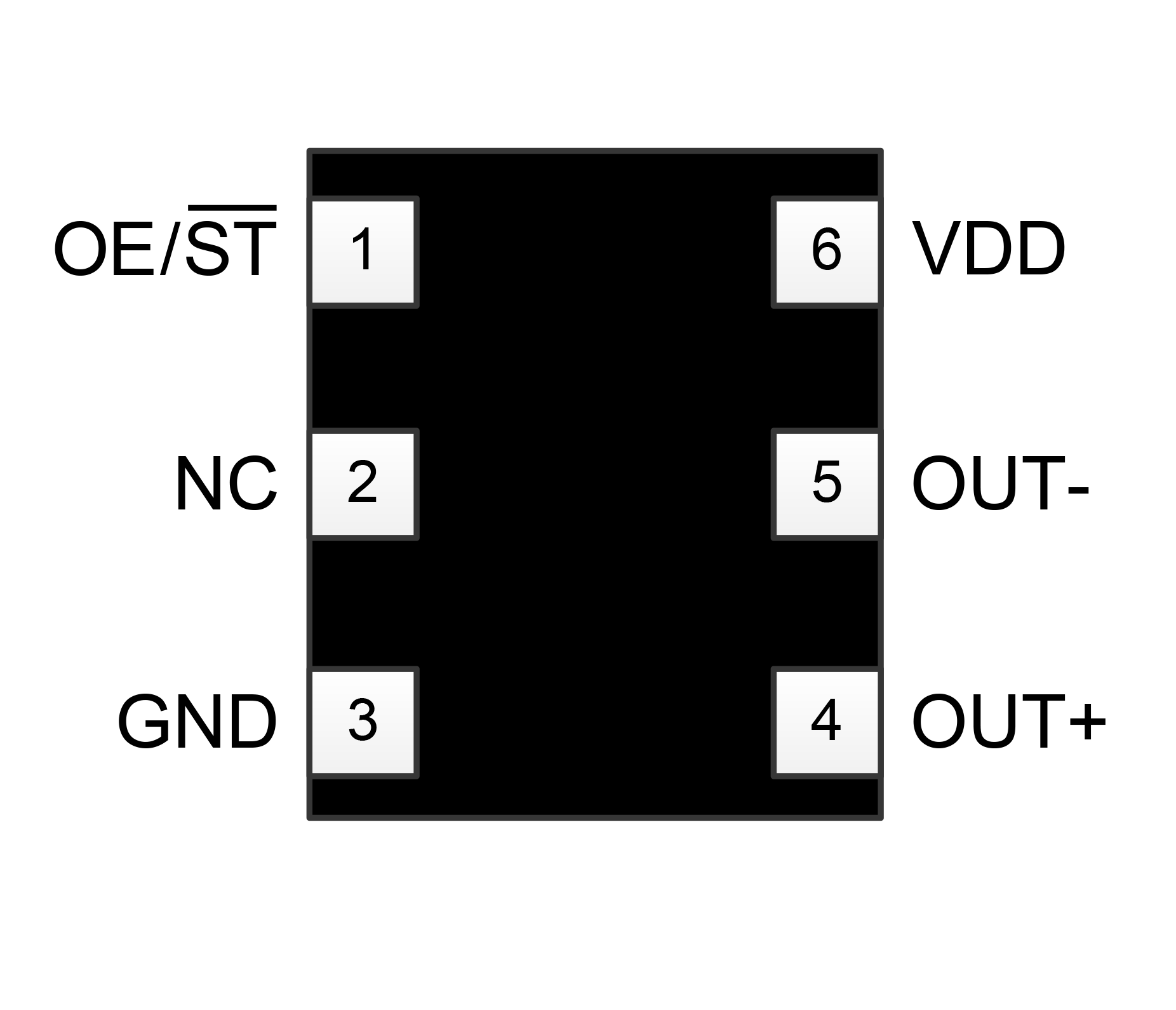 SiT9122 pin assignments