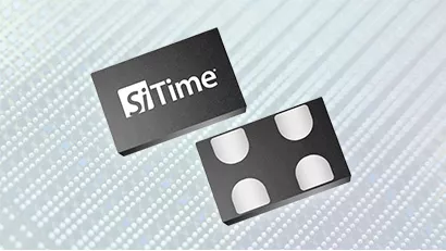 4-pin MEMS振荡器QFN放置在硅片上